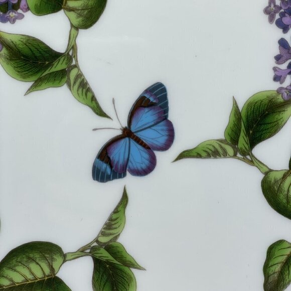 Portmeirion Lilacs Fire & Ice Botanic Garden 12" Round Serving Platter England - Picture 7 of 9